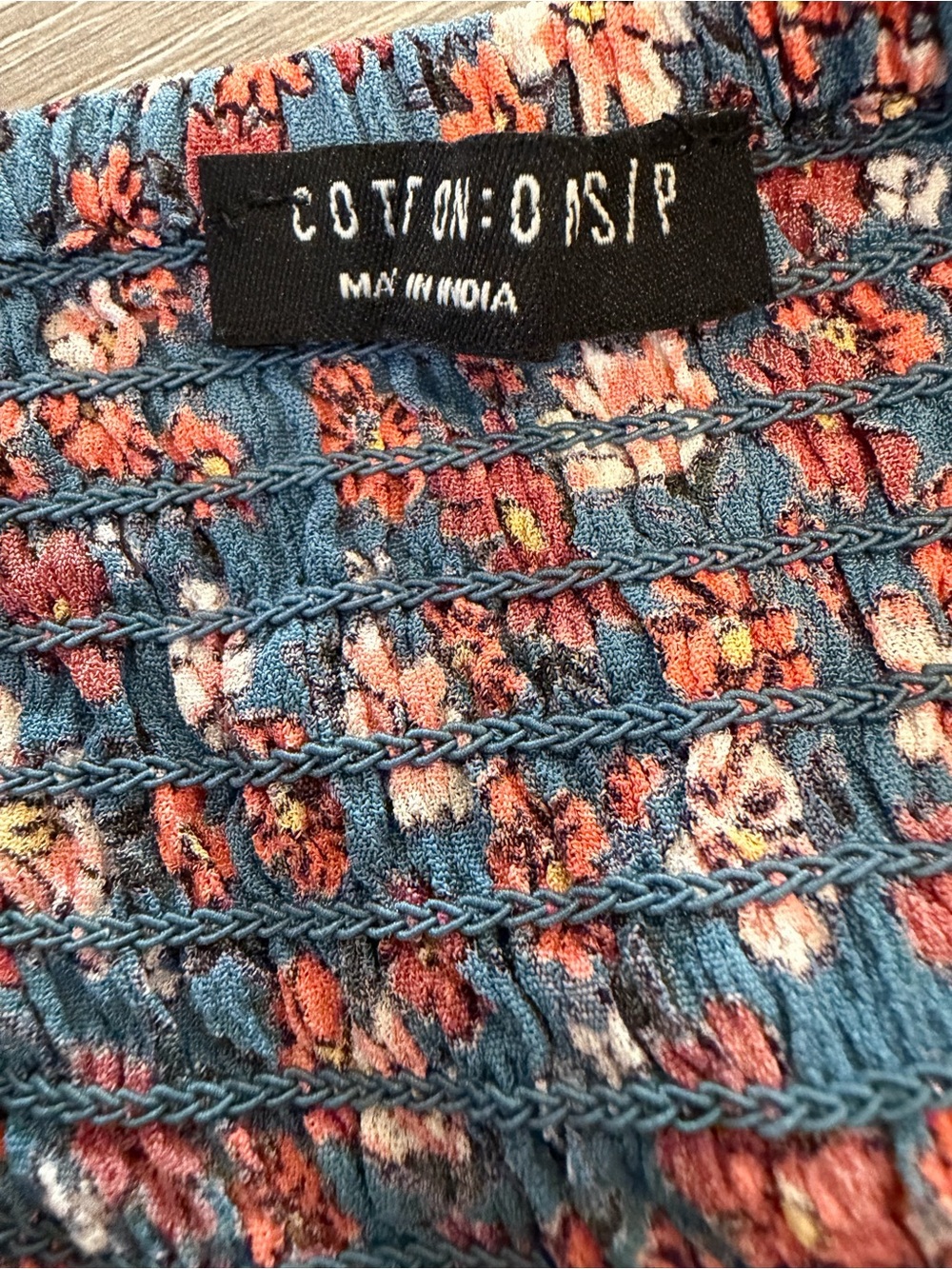 Cotton On Mini Dress with Rust Floral Print - Picture 3 of 3